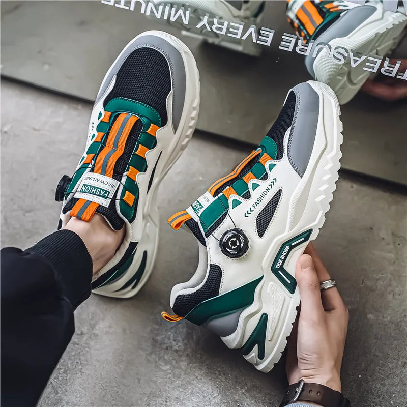 Men’s Korean Rotating Shoelace Sneakers by Snagg A Shoes