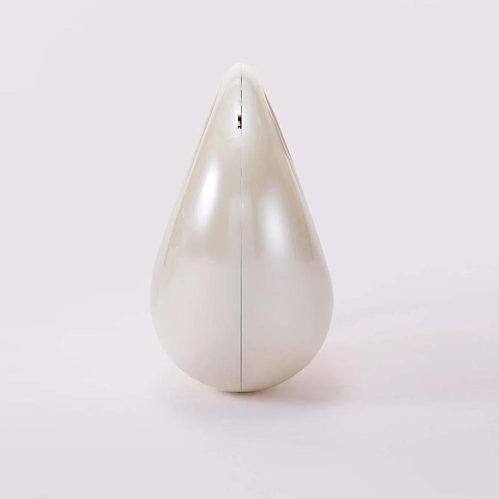 Pearl White Acrylic Evening Clutch by Snagg It Purses
