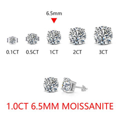 1 Carat Moissanite Stud Earrings - SnaggIt