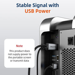 HDMI to USB-C Cable 4K@60Hz with USB Power – Game Console to USB-C Monitor for PS3/4/5 & Nintendo Switch