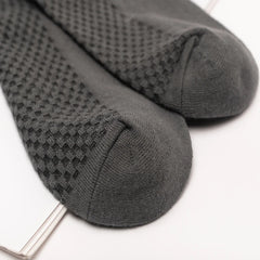 10 Pair Bamboo Business Socks, Soft, Breathable Black Crew (Sizes 39–48)