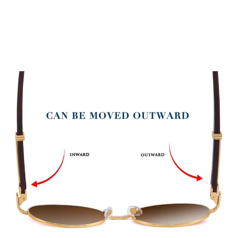 Luxe Oval Wooden Sunglasses by Snagg A Shades