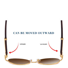 Luxe Oval Wooden Sunglasses by Snagg A Shades