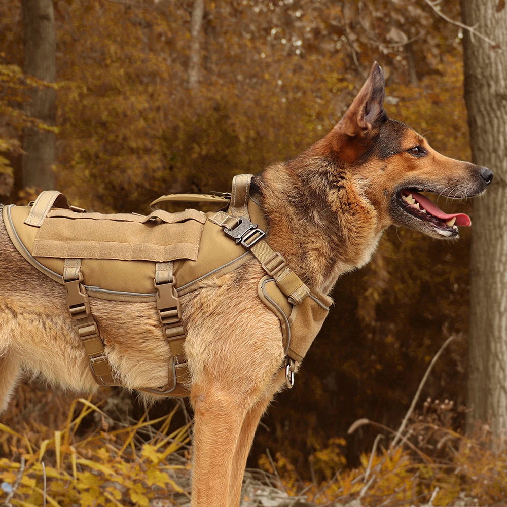 Military Tactical Dog Harness – Escape-Proof, Reflective & Durable by Snagg A Harness