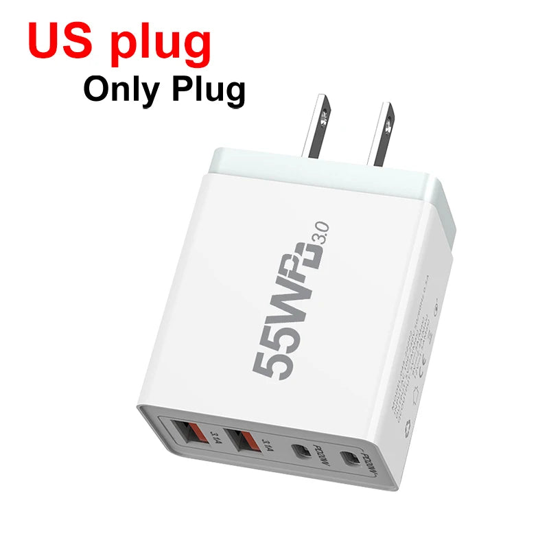 EU/US/UK/AU Plug USB Quick Charging Adapter by Snagg An Adapter