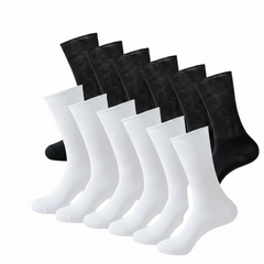 Men’s Diabetic Support Socks, Moisture Wicking, Non Binding Comfort (6 Pair )