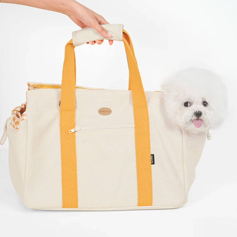 Portable Dog & Cat Carrier, Breathable Travel Tote with Foldable Nest by Snagg A Pet Handbag