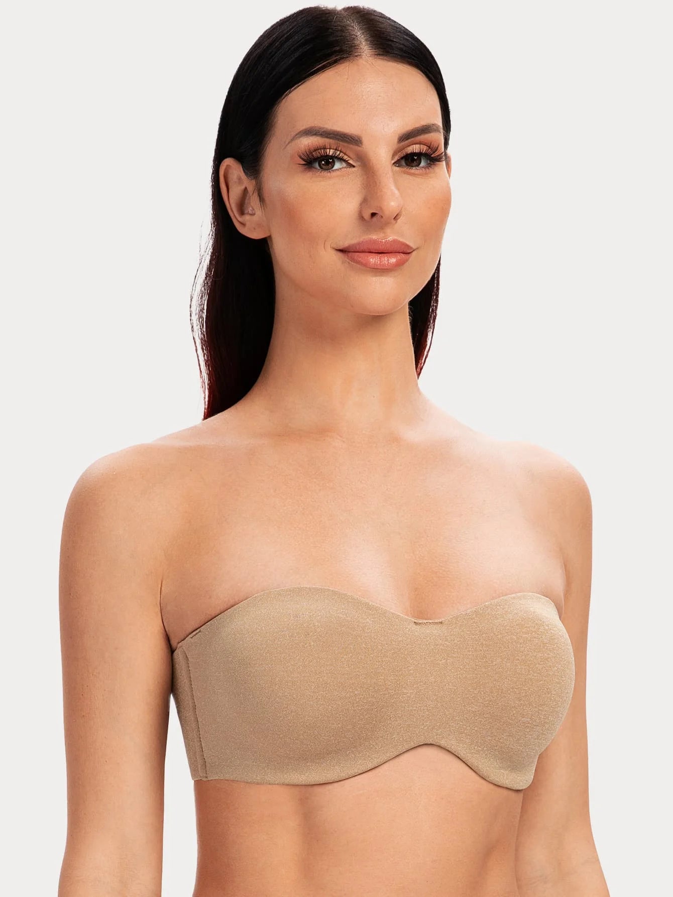 Strapless Minimizer Bra | Underwire Bandeau Half Cup Full Support