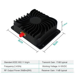8W WiFi Signal Booster – 2.4GHz Power Amplifier with Long-Range Extension by Snagg A WiFi Booster