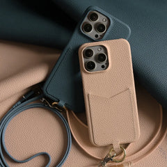Multifunctional Leather Crossbody Case For iPhone 16 Pro Max / Series