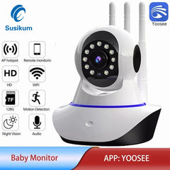 1080P WiFi IP Security Camera – Smart Home Pan-Tilt CCTV with Two-Way Audio by Snagg An Indoor Camera