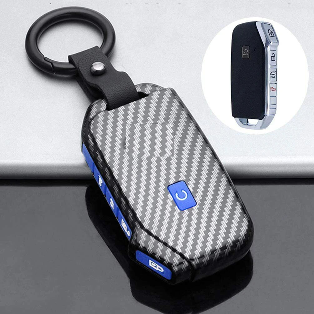 5 Bottons Carbon Fiber ABS Car Key Cover by Snagg A Key Cover