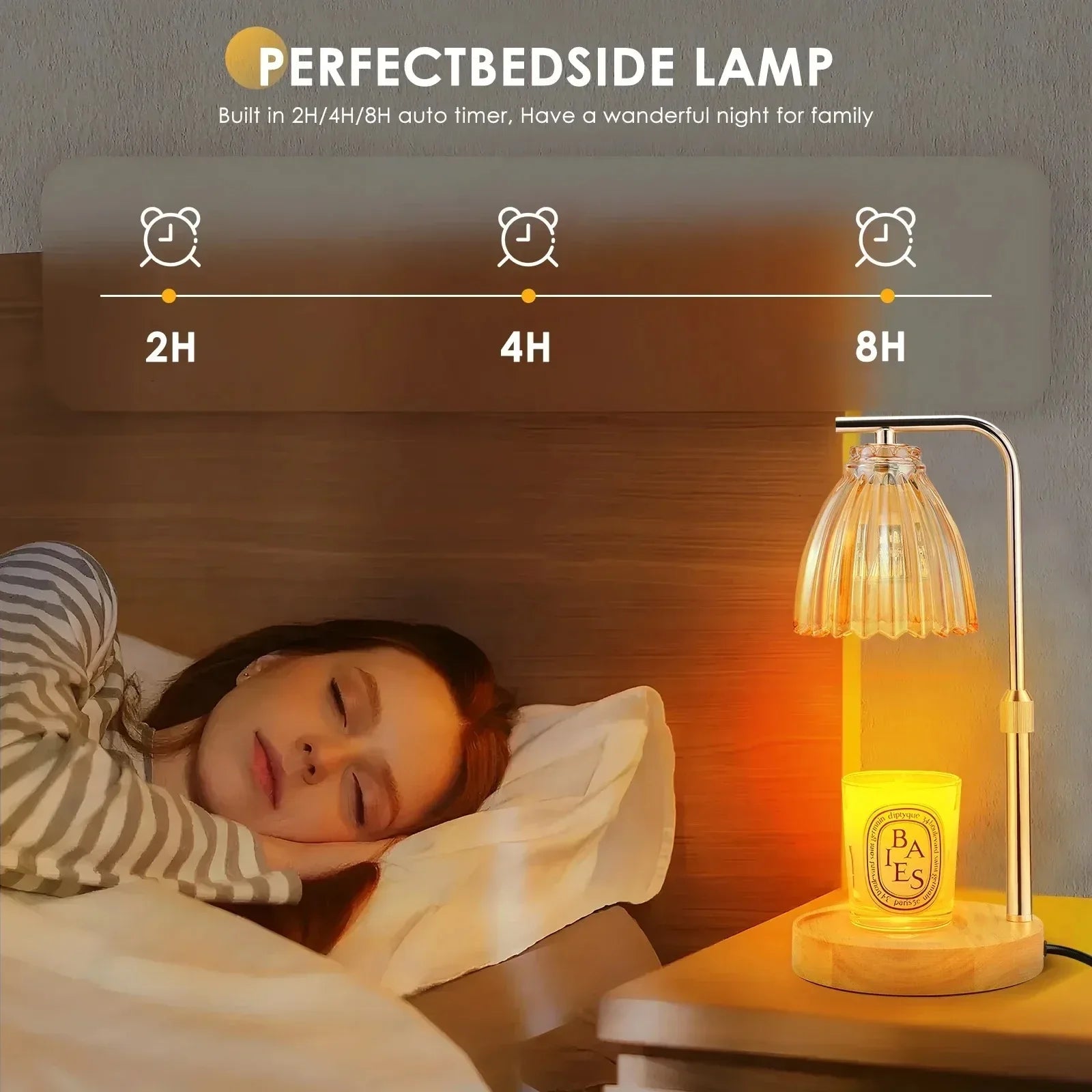 Adjustable Fragrance Warmer with Timer & Ambient Lighting by Snagg A Table Lamp