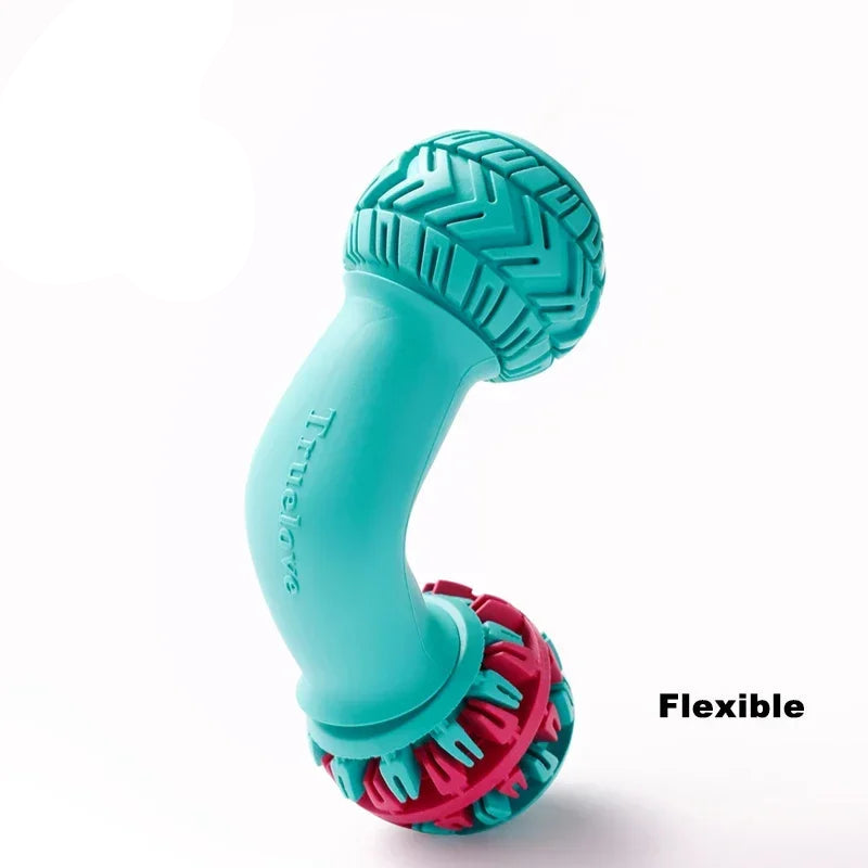 Dumbbell Treat Dispenser Play Toy by Snagg A Chew Toy