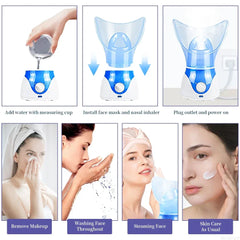 Facial Steamer Aromatherapy Machine – Hot & Cold Nano Mist Spa Device