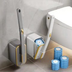 Wall Mounted Toilet Brush Set – Disposable Head System by Snagg A Toilet Brush