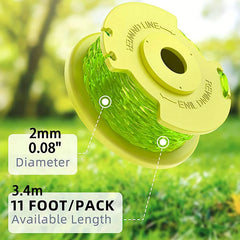 0.08” Twisted Weed Trimmer Line Compatible with Ryobi ONE+ Trimmers