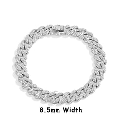 Moissanite Cuba Chain Bracelet by Snagg A Bracelet