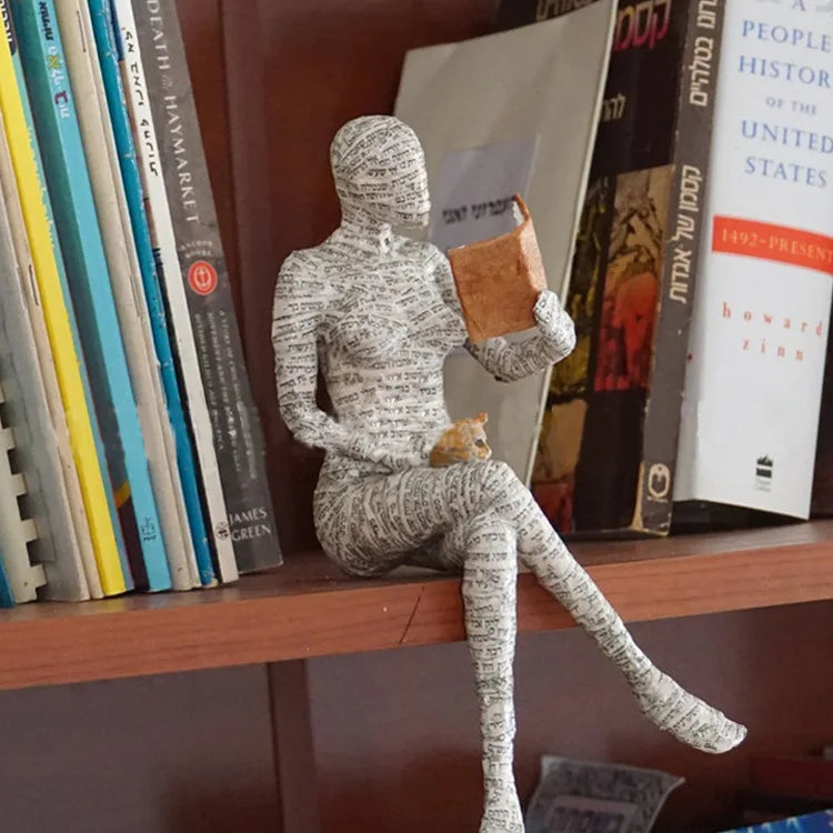 Abstract Reading Woman Sculpture by Snagg A Sculpture