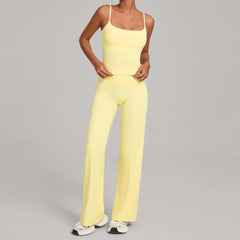 Women's 2-Piece Push-Up Yoga Tracksuit | High Waist Leggings & Fitness Bra Workout Gym Sportswear