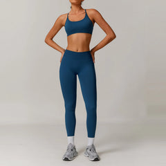 Women's 2/3-Piece Seamless Yoga Tracksuit | Gym Sports Bra & Leggings Fitness Set Sportswear