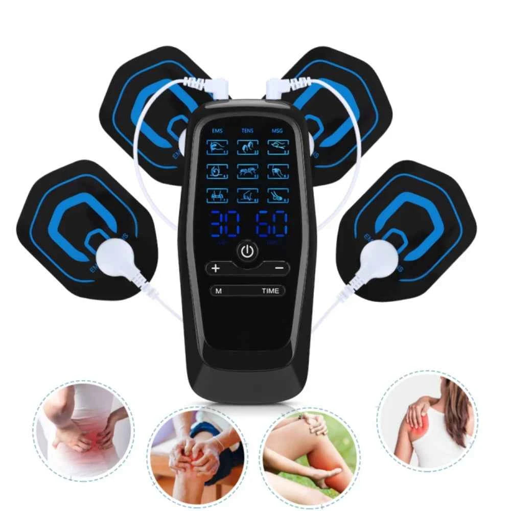 EMS & TENS Pulse Massager – 30 Level Muscle Stimulator for Full Body Relief