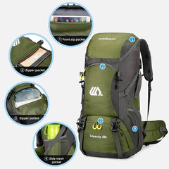 50L Large Hiking & Travel Backpack - SnaggIt