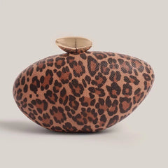 Pearl Brown Marble Acrylic Box Clutch by Snagg It Purses