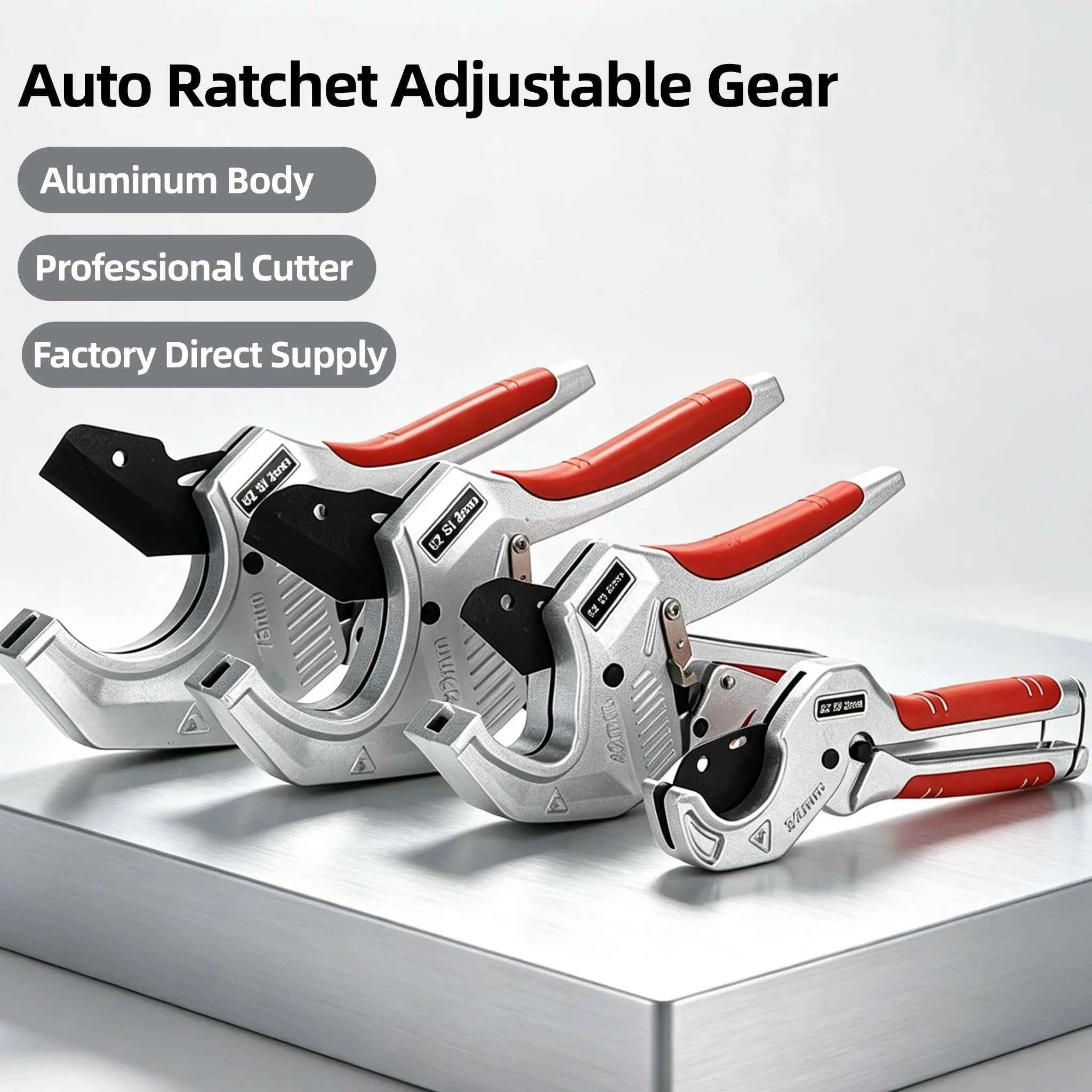 Ratchet pipe cutter with SK5 blade for PVC and PEX pipe – image 3