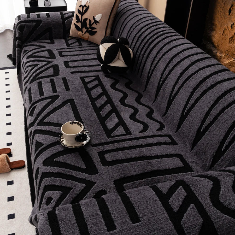 Bohemian Sofa Protector – Vintage Comfort & Pet-Friendly Design by Snagg A Sofa Cover