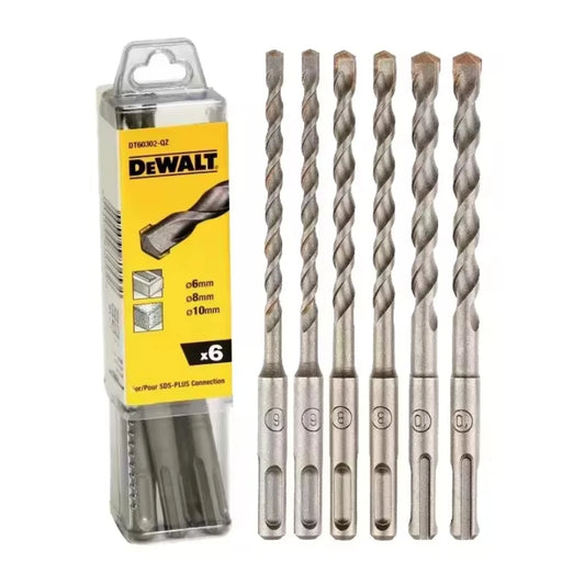 DEWALT SDS Plus 6 Piece Drill Bit Set — 6/8/10mm
