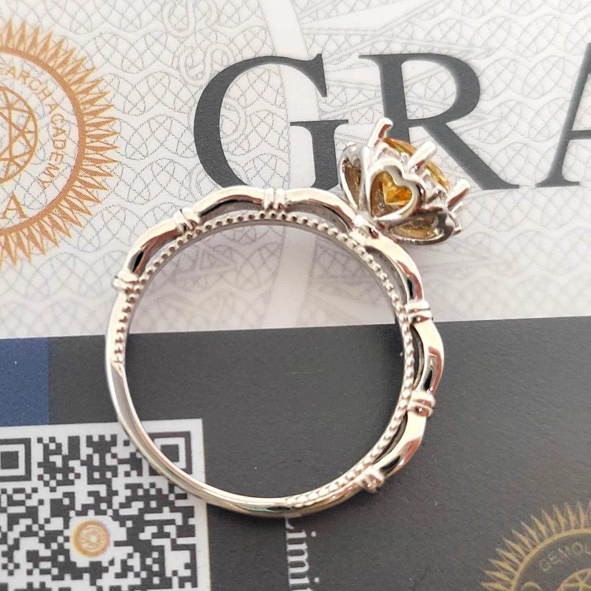 1ct Yellow Moissanite Ring - SnaggIt