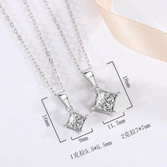 1–2CT Moissanite Pendant Necklace - SnaggIt