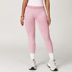 Women's High Waist Ribbed Yoga Leggings | Seamless Scrunch Bum Gym Fitness Workout Tights