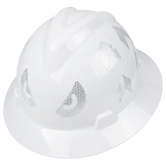 Full brim construction safety helmet with reflective stickers – image 8