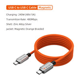 Magnetic 240W USB-C to USB-C Fast Charging Cable by Snagg A Charging Cable