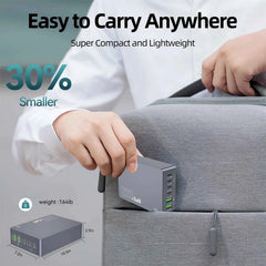220W GaN 6-Port USB-C Charging Station | PD 100W Fast Charger for PC Laptop iPhone Samsung
