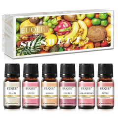 6 Piece Fragrance Oil Collection – 10ml Pure Natural Aroma Diffusion Set for Wellness & DIY Crafting