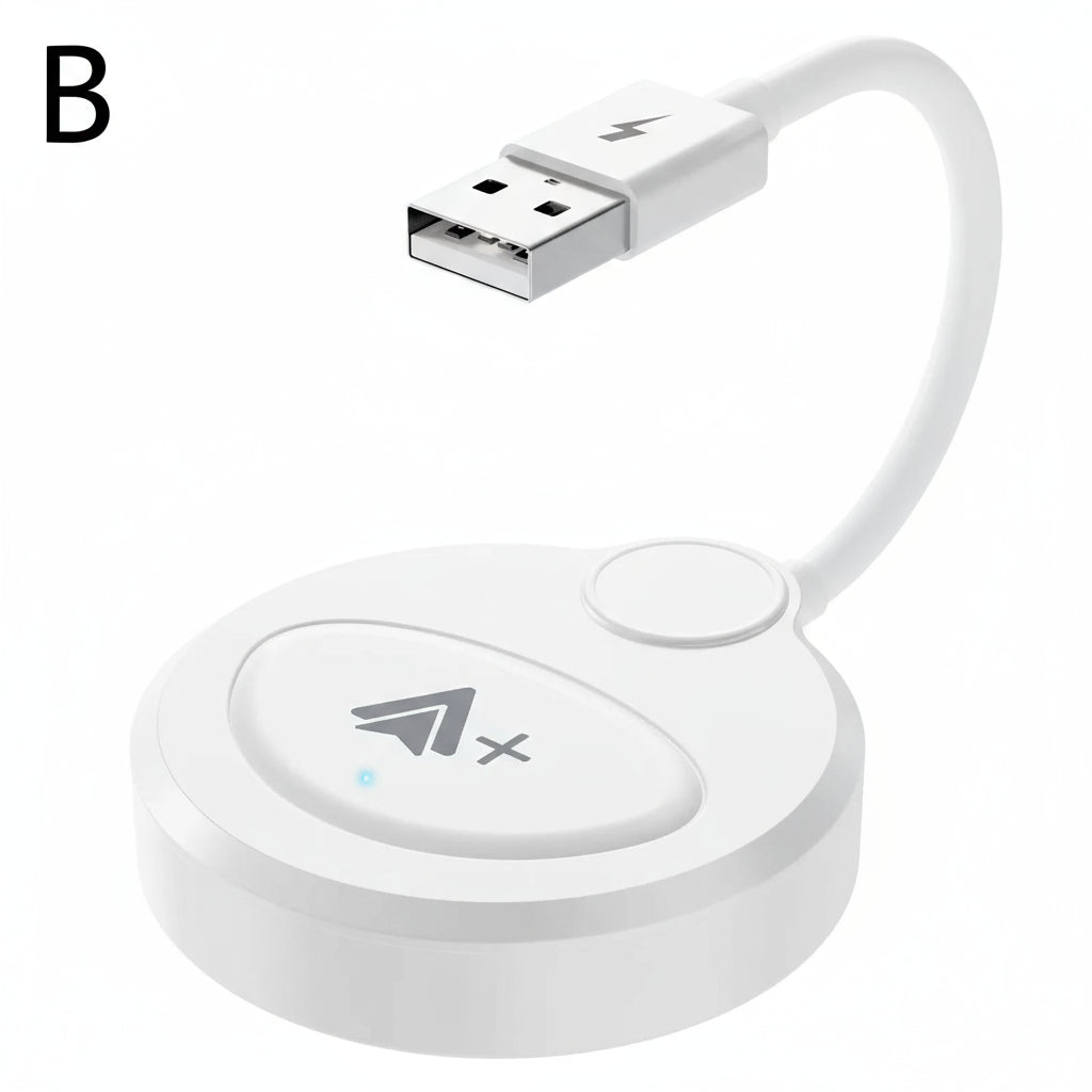 Wireless Video CarPlay Adapter With Netflix/YouTube/Tiktok, For OEM Wired CarPlay Cars by Snagg A Car Adapter