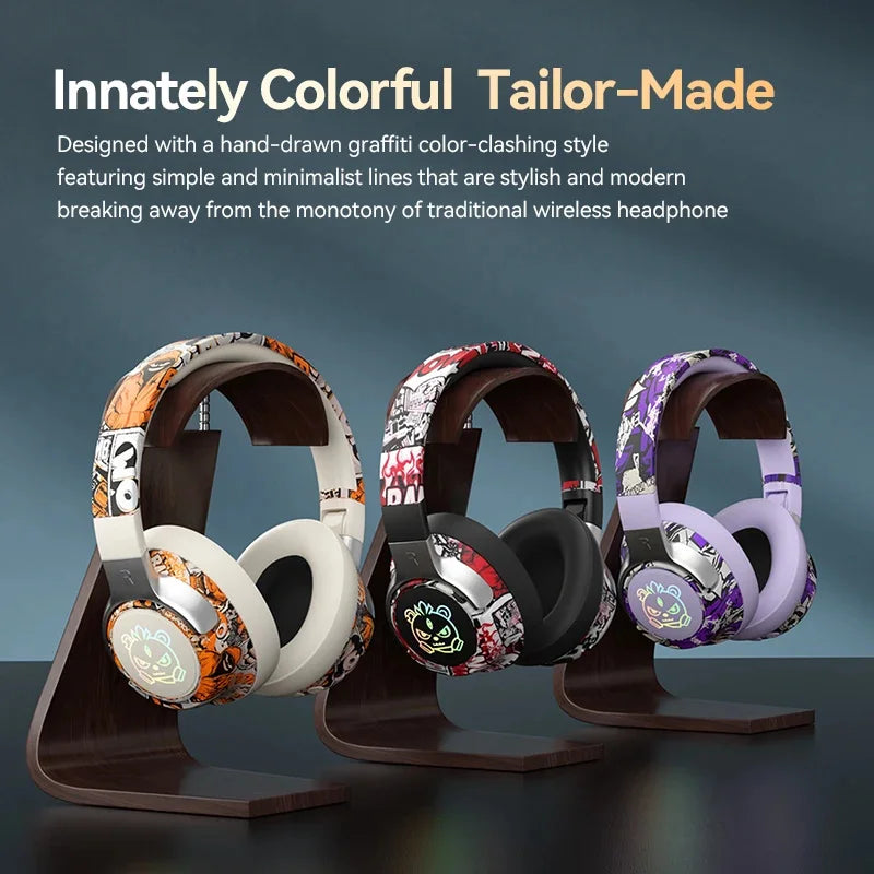 Wireless Bluetooth Headphones | Over-Ear Gaming Headset with Mic (Long Playtime) by Snagg A Headphone