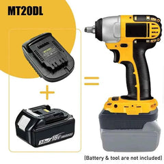 MT20DL battery converter with lock for Makita 18V to DeWalt – image 5