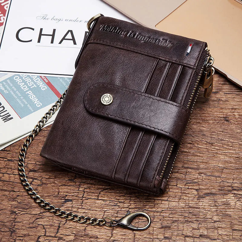 Genuine Leather RFID Cardholder Wallet by Snagg It Wallet