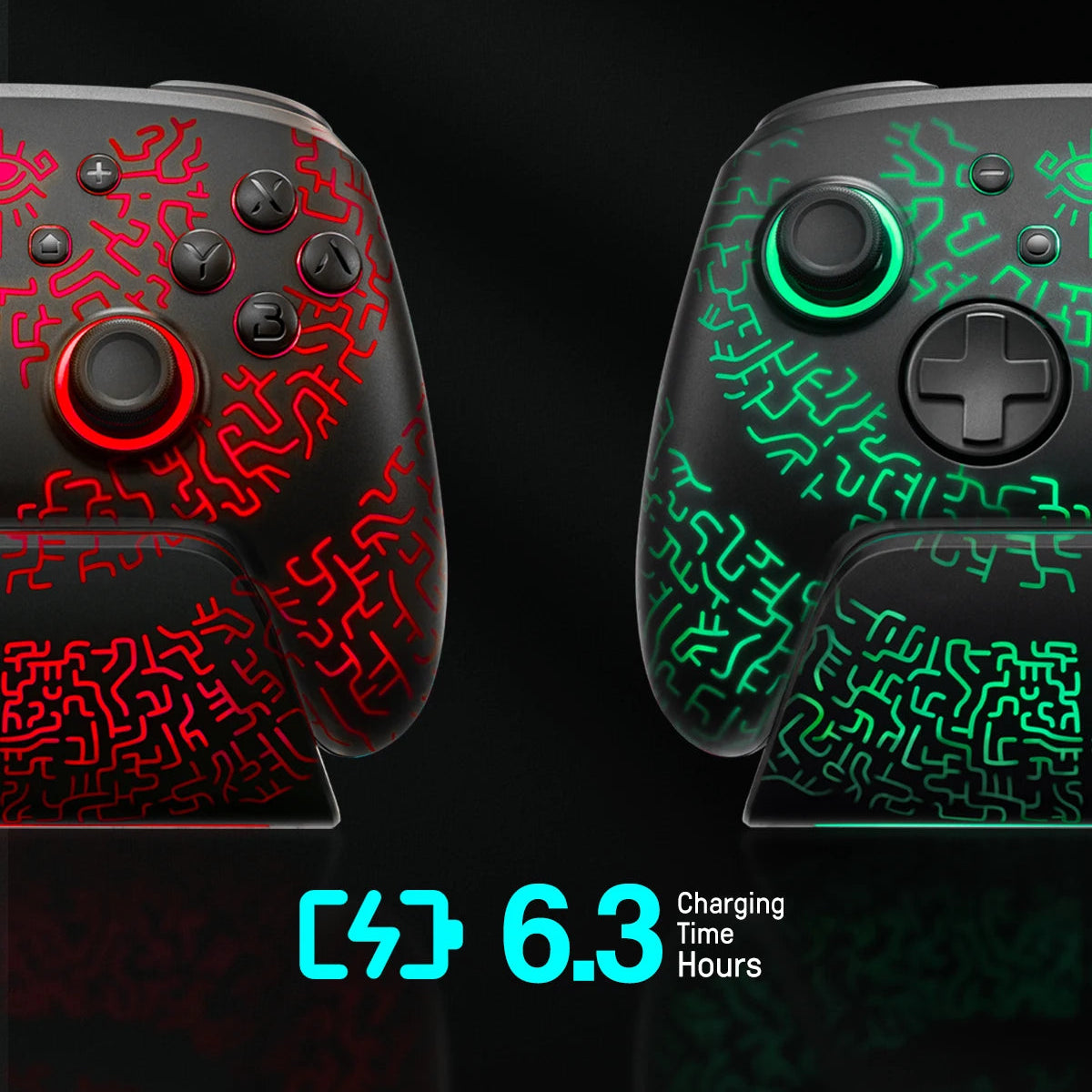 Wireless Pro Controller with Charging Dock Compatible With Switch, Switch 2 & OLED by Snagg A Game Controller