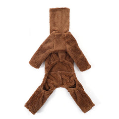 Winter Double Fleece High Collar Dog Coat