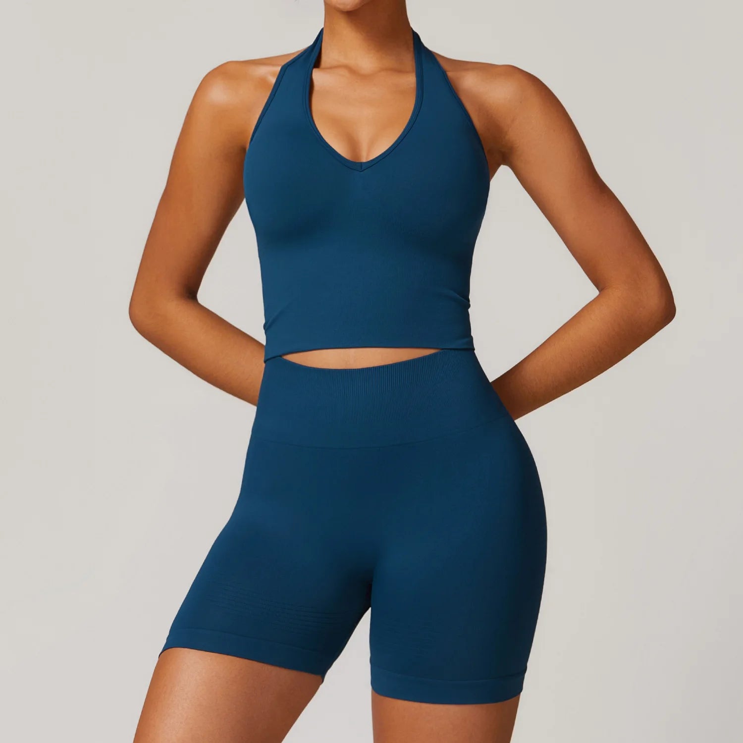 Women's 2/3/4-Piece Seamless Yoga Set | Long Sleeve Tracksuit Sports Bra Gym Leggings Activewear