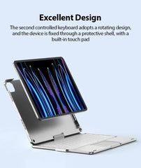 360 Degree Flip Backlit Magic Keyboard For iPad 11th Generation A16/ iPad Air 7 11 13 inch by Snagg A Wireless Keyboard