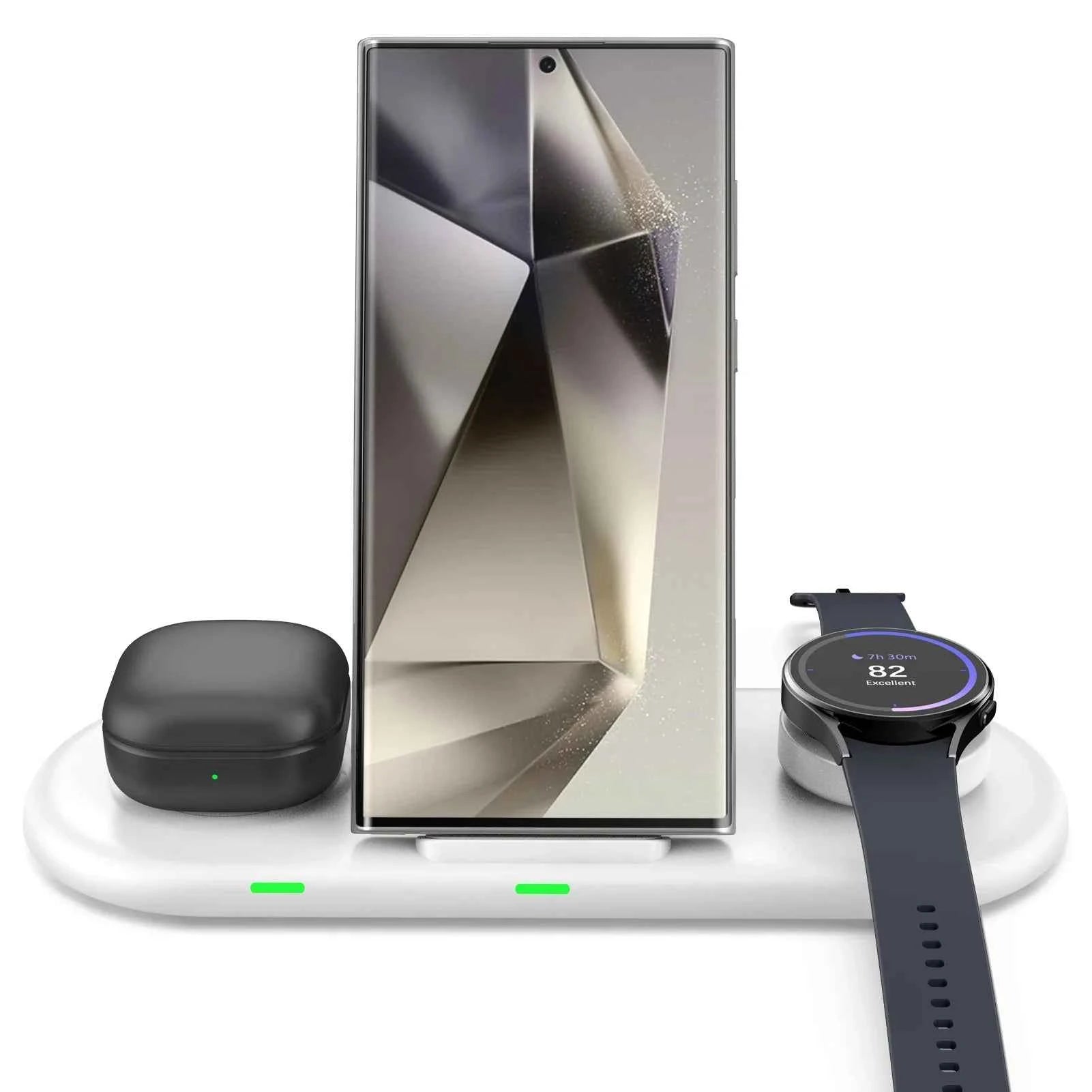 Samsung 3-in-1 Travel Wireless Charging Station | Galaxy Z Flip Fold S25 S24 Watch 8 7 Buds 3