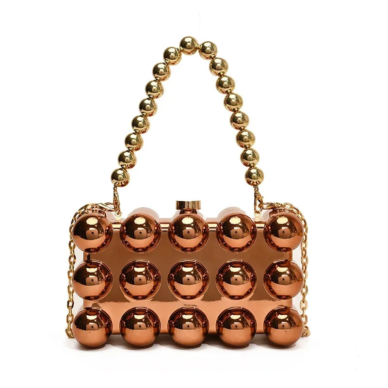 Mini Gold Chain Crossbody Bag by Snagg It Purses