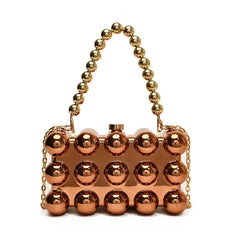 Mini Gold Chain Crossbody Bag by Snagg It Purses
