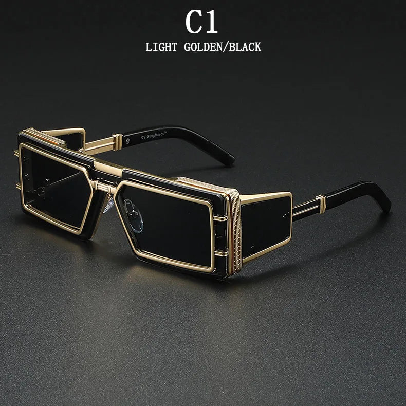 Square Vintage Luxury Steampunk Sunglasses by Snagg A Shades